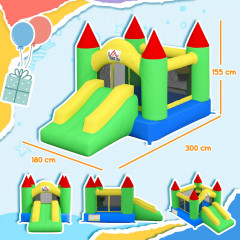 Castel gonflabil cu tobogan | 300x180x160 cm č.3