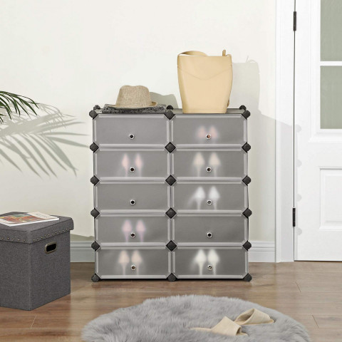 Organizator tip raft 48 × 36 × 173 cm | negru č.5