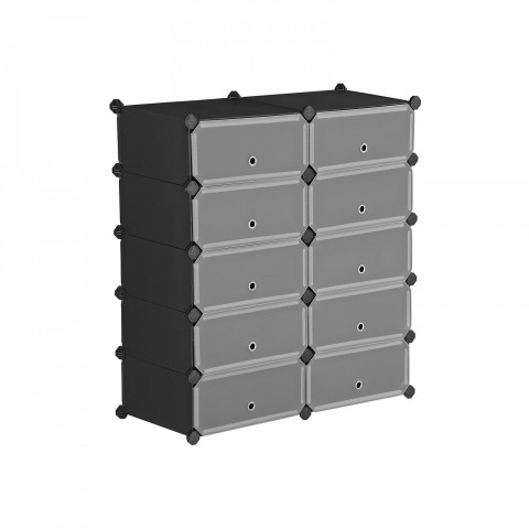 Organizator tip raft 48 × 36 × 173 cm | negru č.6