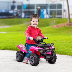 ATV electric pentru copii 70x42x45 cm | roz