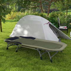 Pat de călătorie reglabil 200 x 85 x 40-51 cm | verde č.1
