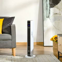 Încălzitor electric cu telecomandă 21x21x73 cm | alb+negru č.1