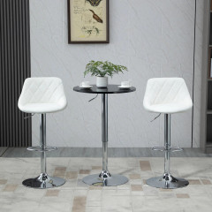 Masă bar rotundă Ø61x70-97cm | negru Masă bar rotundă Ø61x70-97cm | negru