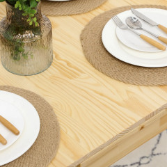 Masă pliabilă pentru 2-4 persoane 73,5-120x80x75 cm | culoare naturală č.2