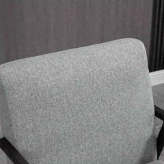 Fotoliu în aspect de in 64,5x70x83,5 cm | gri č.2