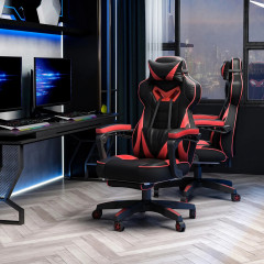 Scaun de gaming 65 x 70 x 118,5-128,5 | negru + roșu č.1