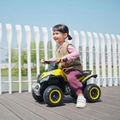 ATV electric pentru copii 67,5 x 38 x 44 cm | galben č.1