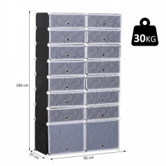Dulap modular 95 x 37 x 160 cm | alb č.3