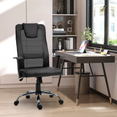 Scaun ergonomic 66x73x108-118 cm | negru