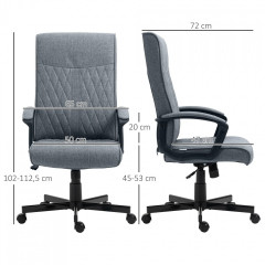 Scaun ergonomic 65x72x102-112,5 cm | gri închis č.3