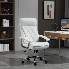 Scaun de birou rotativ 66x69x121 cm | alb č.1