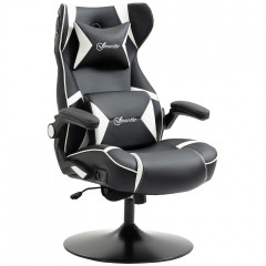Scaun de gaming 69 x 73 x 112-118 cm | alb și negru č.3