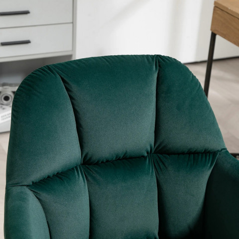 Fotoliu de birou cu spătar redus 58x58,5x86cm | verde č.4