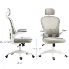 Scaun de birou 62 x 64 x 112-120 cm | gri č.2