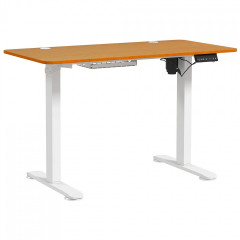 Masă Vinsetto 120x60x72-116cm | culoare naturală+alb č.3