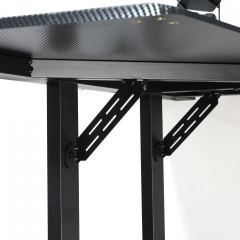 Masă de joc în formă de L 168x109x78 cm | negru + roșu č.3