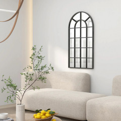 Oglindă decorativă de perete 110x62 cm | negru č.1