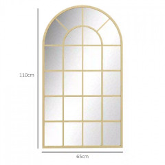 Oglindă decorativă de perete 110x62 cm | auriu č.2