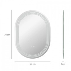 Oglindă de baie 70x50cm | transparent č.2