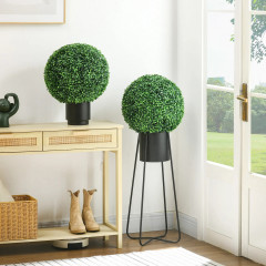 Set 2 plante artificiale cu protecție UV | verde
