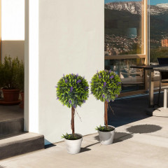 Lavanda artificiala 60 cm 2 bucăți | verde č.2