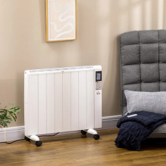 Radiator electric cu afișaj LCD 75 x 7,5 x 58,5 cm | alb č.1