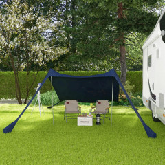 Acoperiș de soare cu protecție UV 2,15x2x2 m | albastru č.2
