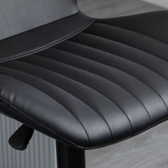 Scaune de bar 2 bucăți 48,5x55,5x90-110 cm | negru č.2