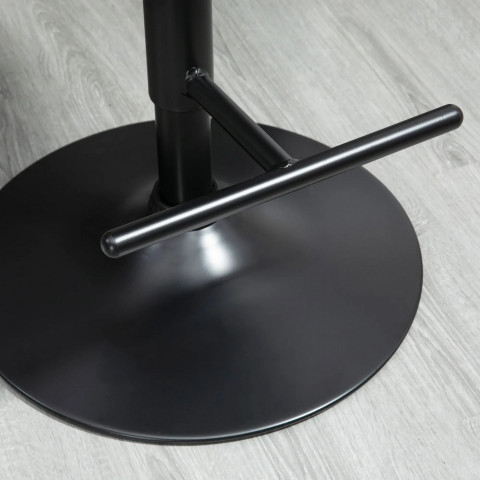 Scaune de bar 2 bucăți 48 x 49,5 x 76-96 cm | negru č.4