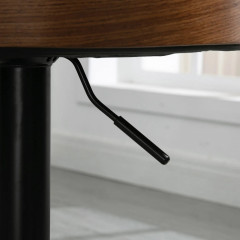 Scaune de bar 2 bucăți 48 x 49,5 x 76-96 cm | negru č.3