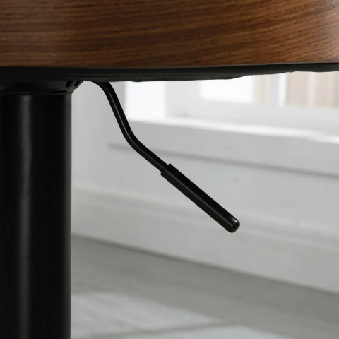 Scaune de bar 2 bucăți 48 x 49,5 x 76-96 cm | negru č.3