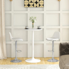 Scaune de bar 2 bucăți 40x42x82-104 cm | alb č.2