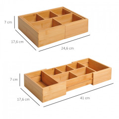 Cutie de depozitare 24,6 x 17,6 x 7 cm| culoare naturală č.2