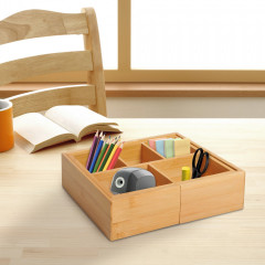 Cutie de depozitare 24,6 x 17,6 x 7 cm| culoare naturală č.1