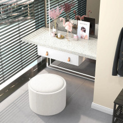Suport pentru picioare rotund Ø56 x 42 cm | crem č.2