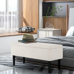 Bancă cu spațiu de depozitare 95x38x45 cm | crem č.1