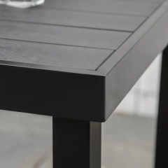 Masă de grădină pentru 4 persoane 80 x 80 x 74 cm | negru č.3