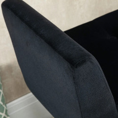 Bancă tapițată de lux cu depozitare 107x42x65 cm| negru č.3