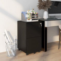 Dulap de birou cu sertare 37x43,5x67,5 cm | negru č.1
