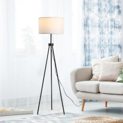 Lampadar 37x37x152 cm | negru + alb č.1