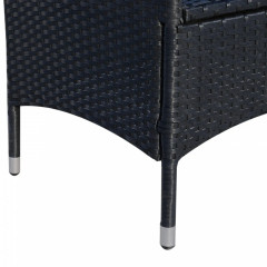 Mobilier de balcon pentru 2 persoane | negru č.3