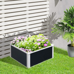 Jardinieră tip pat înălțat cu funcție de drenaj 60x60x30 cm | gri č.1