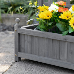 Jardinieră pentru plante cățărătoare 64x28x120 cm | gri deschis č.3