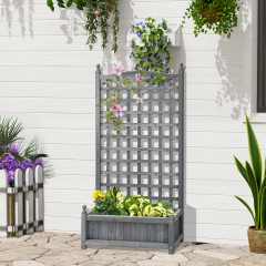 Jardinieră pentru plante cățărătoare 64x28x120 cm | gri deschis č.1